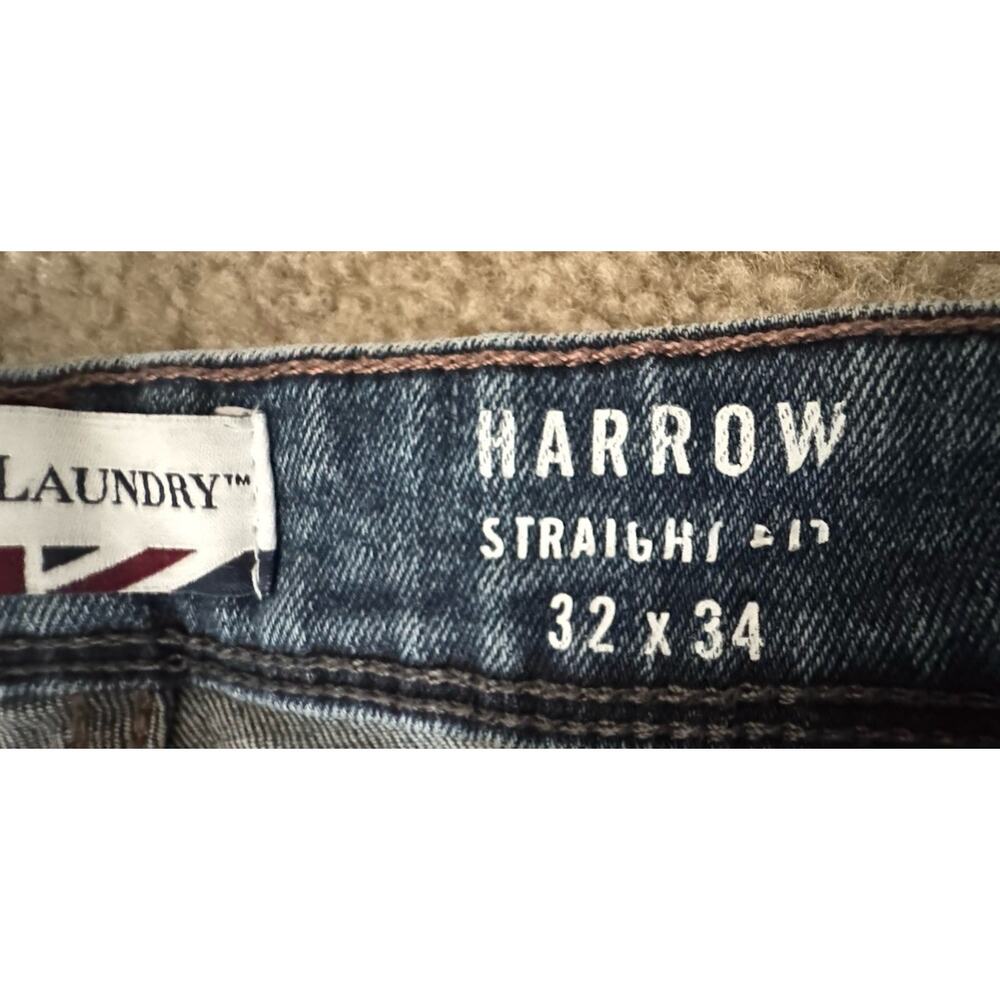 English Laundry Marrow Straight Fit Jeans Men’s 32x34 Stretch Blue Denim Pants - Picture 6 of 10